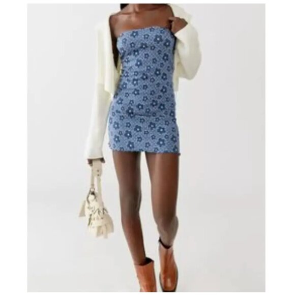 Urban Outfitters Kristy Printed Tube Dress - Picture 2 of 6